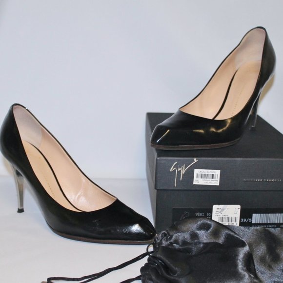 Giuseppe Zanotti Shoes - Giuseppe Zanotti Silver Stiletto Heels Shoes w Box Duster x Lifts